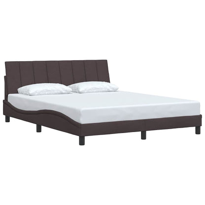Giroletto senza Materasso Hanko Marrone Scuro 160x200 cm Tessuto