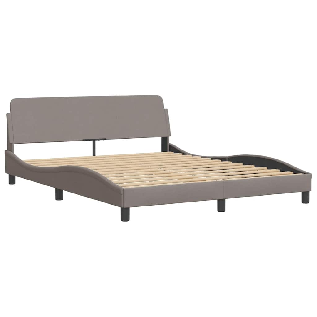 Giroletto senza Materasso Hanko Tortora 160x200 cm in Tessuto