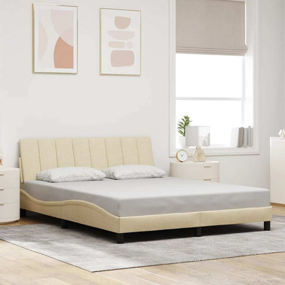 Giroletto senza Materasso Hanko Crema 160x200 cm in Tessuto