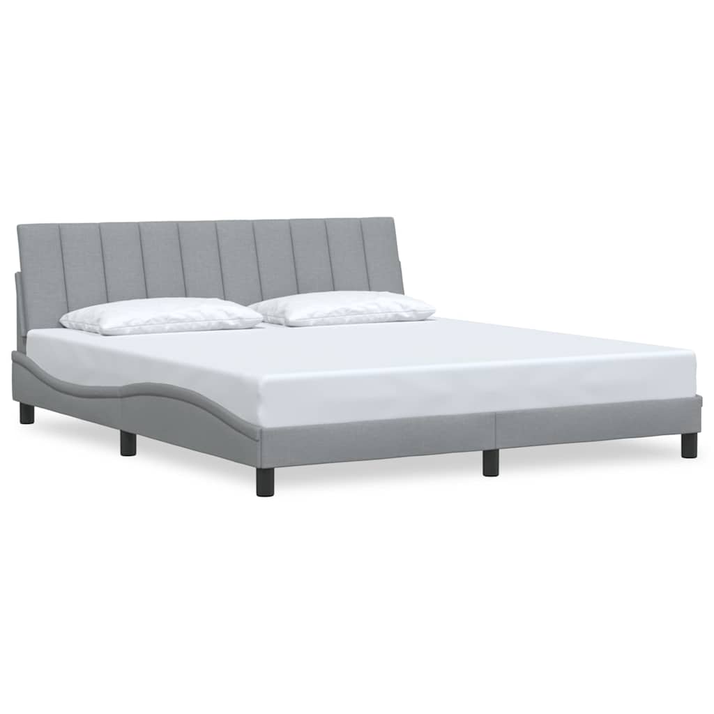 Giroletto senza Materasso Hanko Grigio Chiaro 180x200 cm Tessuto