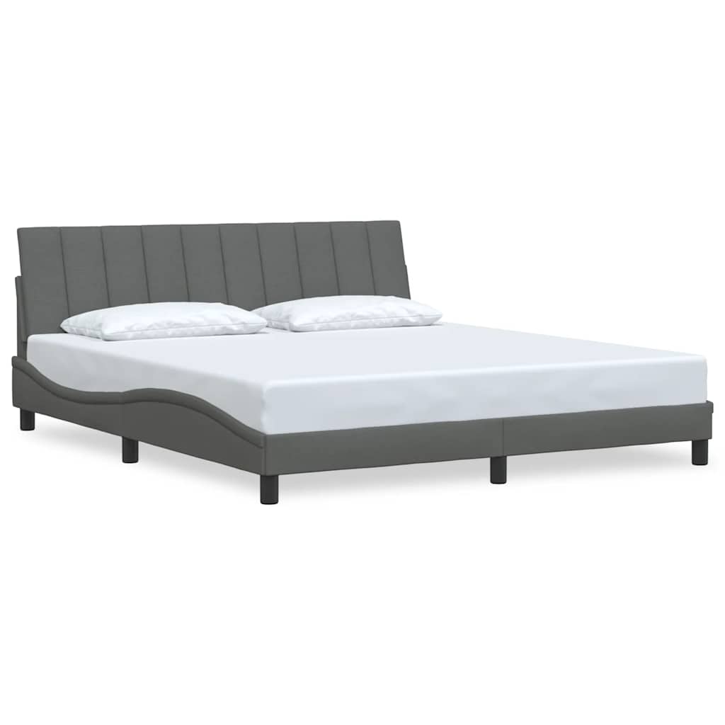 Giroletto senza Materasso Hanko Grigio Scuro 180x200 cm Tessuto