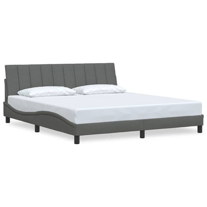 Giroletto senza Materasso Hanko Grigio Scuro 180x200 cm Tessuto