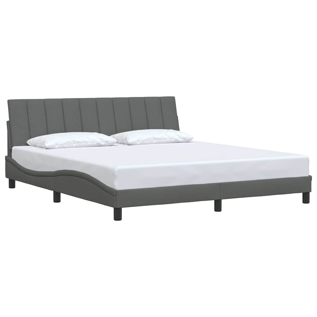 Giroletto senza Materasso Hanko Grigio Scuro 180x200 cm Tessuto