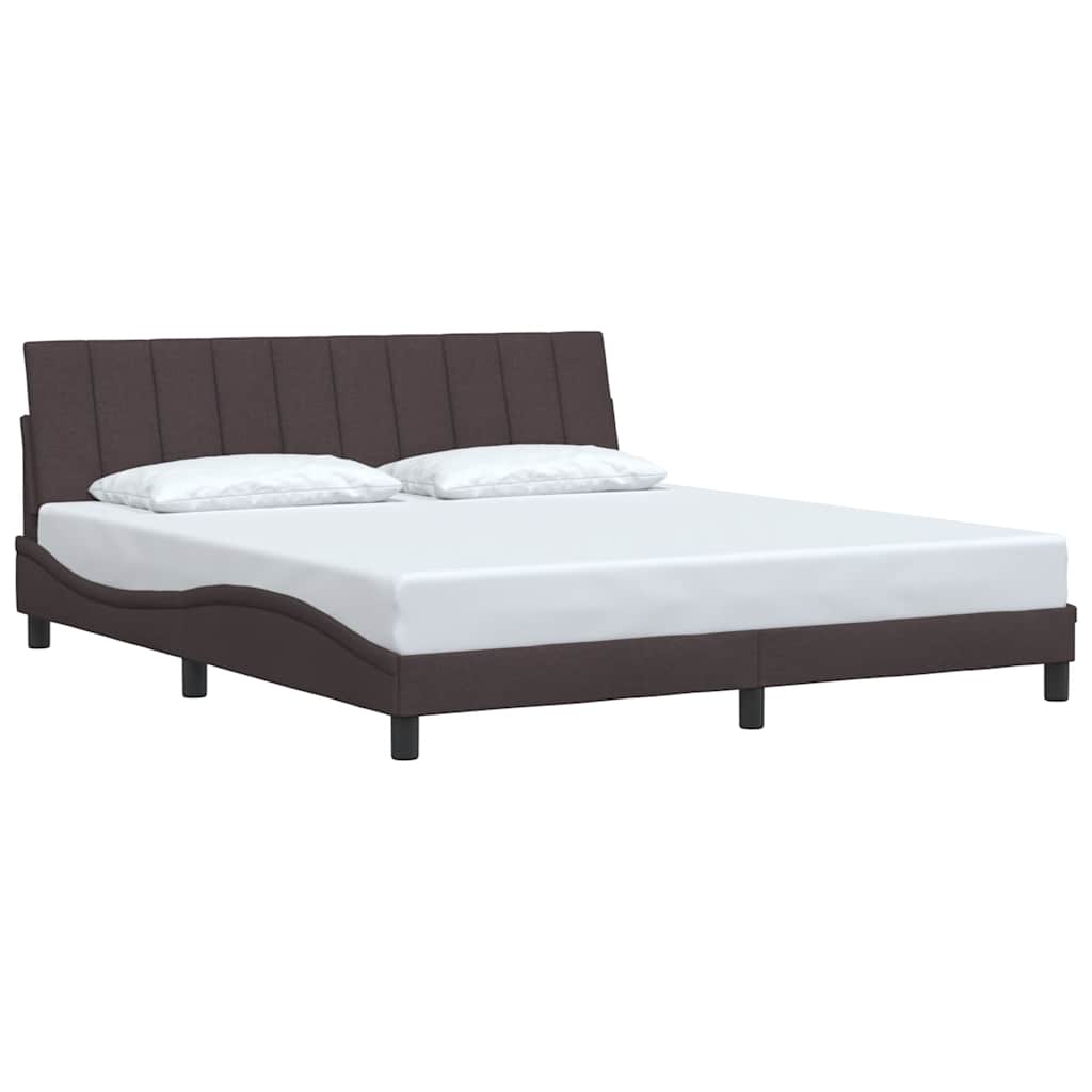 Giroletto senza Materasso Hanko Marrone Scuro 180x200 cm Tessuto