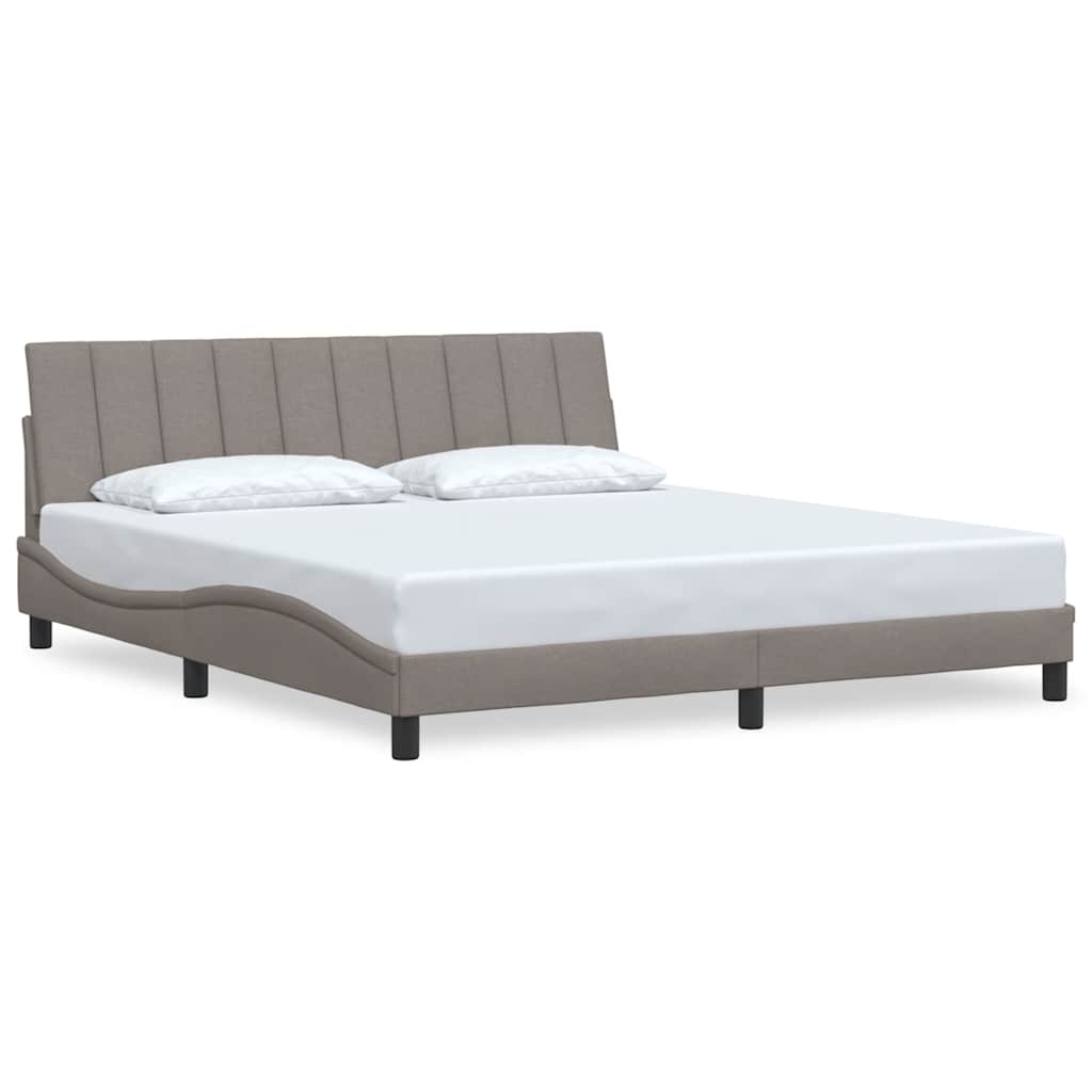 Giroletto senza Materasso Hanko Tortora 180x200 cm in Tessuto