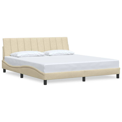 Giroletto senza Materasso Hanko Crema 180x200 cm in Tessuto