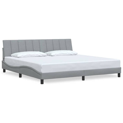 Giroletto senza Materasso Hanko Grigio Chiaro 200x200 cm Tessuto
