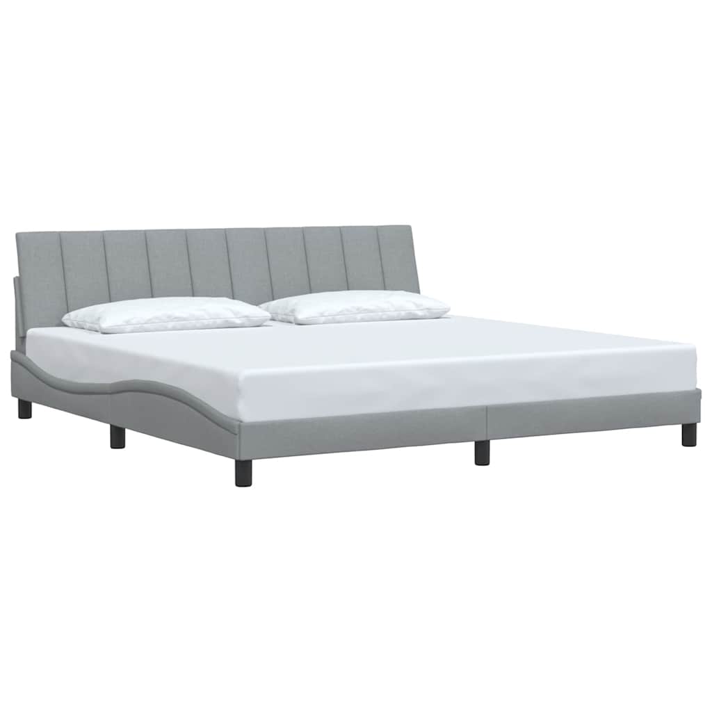 Giroletto senza Materasso Hanko Grigio Chiaro 200x200 cm Tessuto