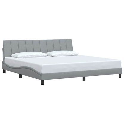 Giroletto senza Materasso Hanko Grigio Chiaro 200x200 cm Tessuto