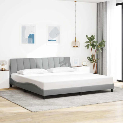 Giroletto senza Materasso Hanko Grigio Chiaro 200x200 cm Tessuto
