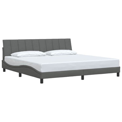 Giroletto senza Materasso Hanko Grigio Scuro 200x200 cm Tessuto
