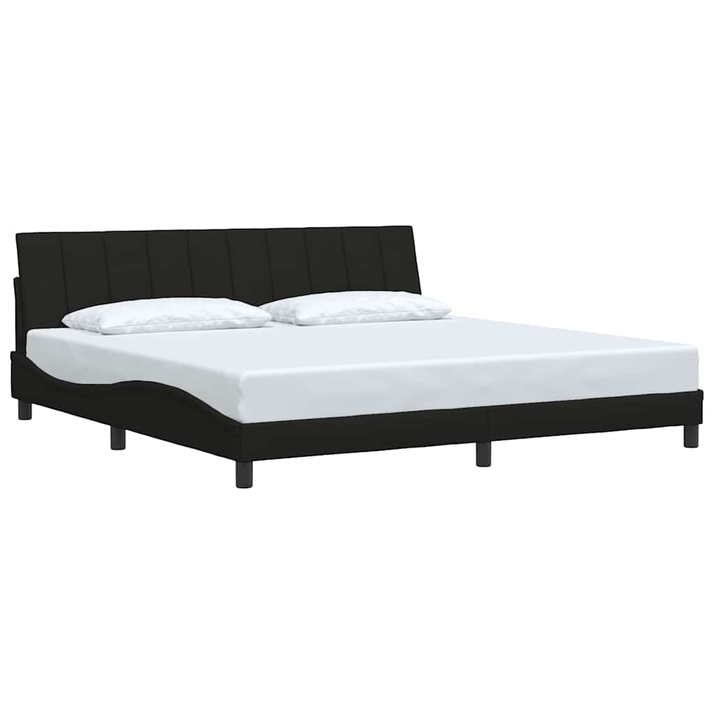 Giroletto senza Materasso Hanko Nero 200x200 cm in Tessuto