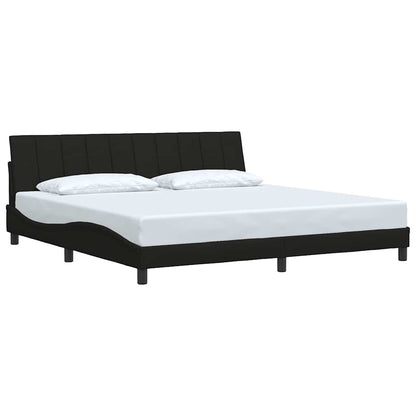 Giroletto senza Materasso Hanko Nero 200x200 cm in Tessuto