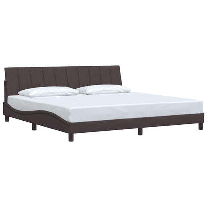 Giroletto senza Materasso Hanko Marrone Scuro 200x200 cm in Tessuto