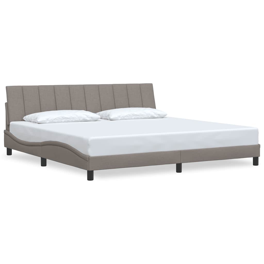 Giroletto senza Materasso Hanko Tortora 200x200 cm in Tessuto