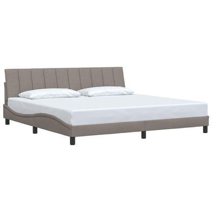 Giroletto senza Materasso Hanko Tortora 200x200 cm in Tessuto