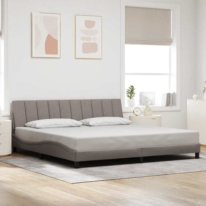 Giroletto senza Materasso Hanko Tortora 200x200 cm in Tessuto