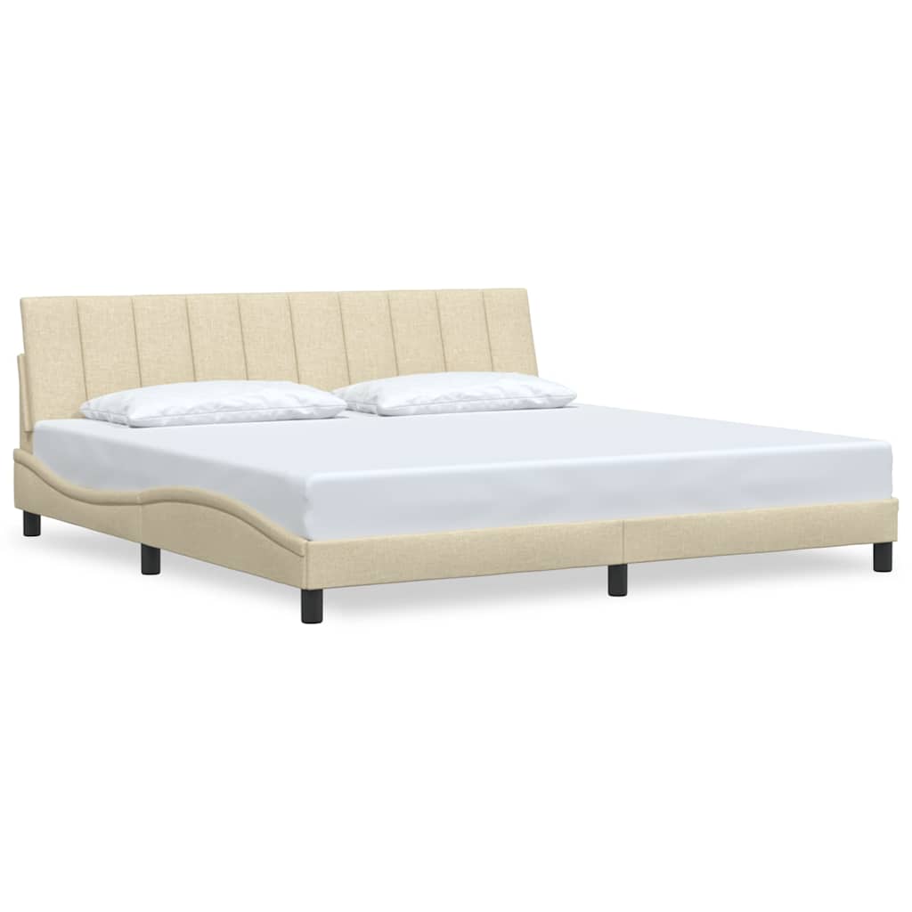 Giroletto senza Materasso Hanko Crema 200x200 cm in Tessuto