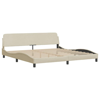 Giroletto senza Materasso Hanko Crema 200x200 cm in Tessuto