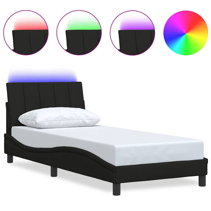 Giroletto senza Materasso Hanko Nero 80x200 cm Tessuto