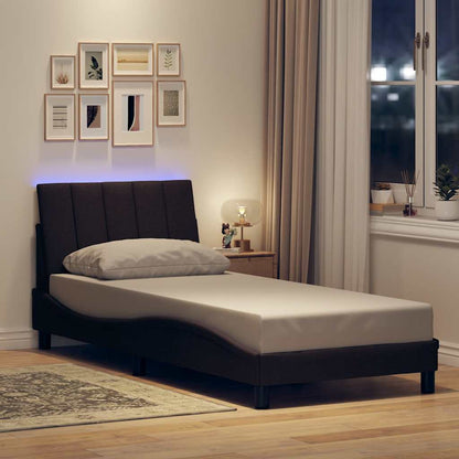 Giroletto senza Materasso Hanko Marrone Scuro 80x200 cm Tessuto