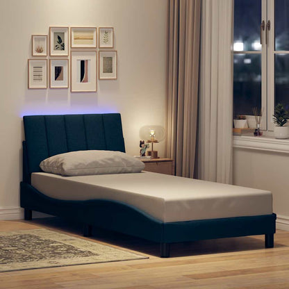 Giroletto senza Materasso Hanko Blu 80x200 cm in Tessuto