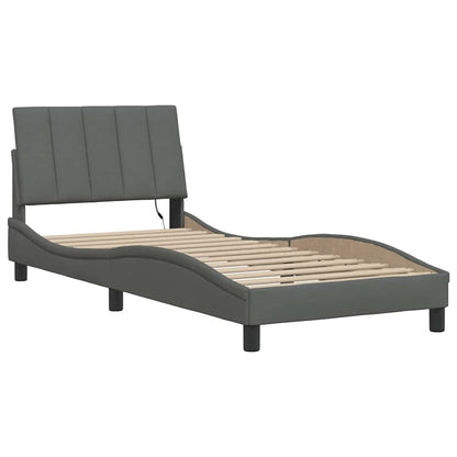 Giroletto senza Materasso Hanko Grigio Scuro 90x200 cm Tessuto