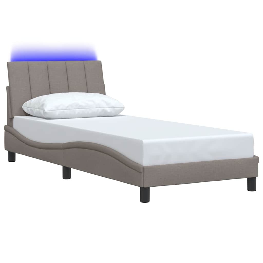 Giroletto senza Materasso Hanko Tortora 90x200 cm Tessuto