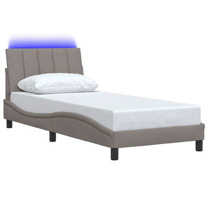 Giroletto senza Materasso Hanko Tortora 90x200 cm Tessuto