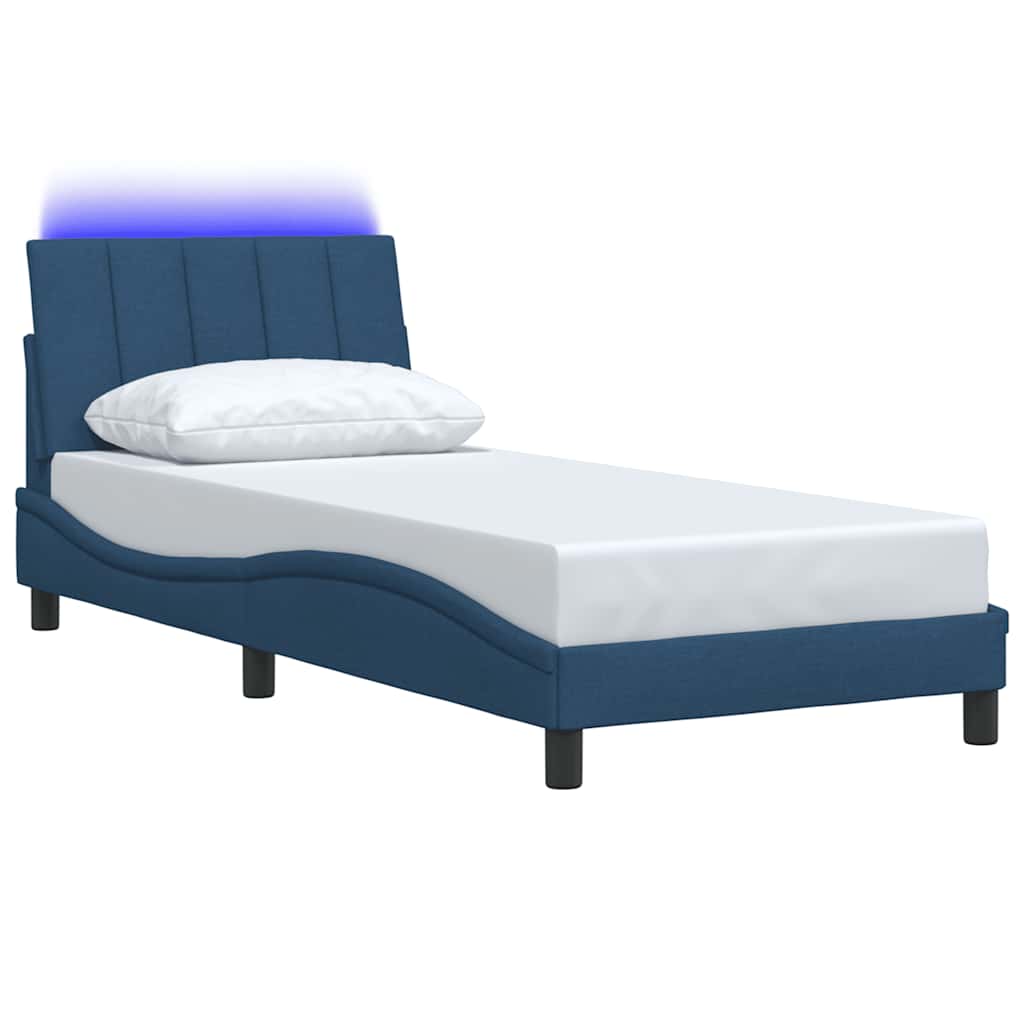 Giroletto senza Materasso Hanko Blu 90x200 cm in Tessuto