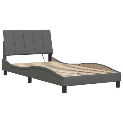 Giroletto senza Materasso Hanko Grigio Scuro 100x200 cm Tessuto