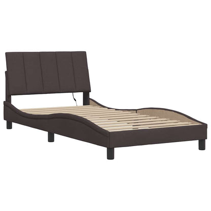 Giroletto senza Materasso Hanko Marrone Scuro 100x200 cm Tessuto