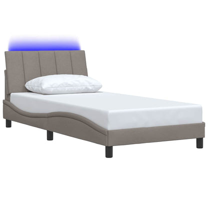Giroletto senza Materasso Hanko Tortora 100x200 cm in Tessuto