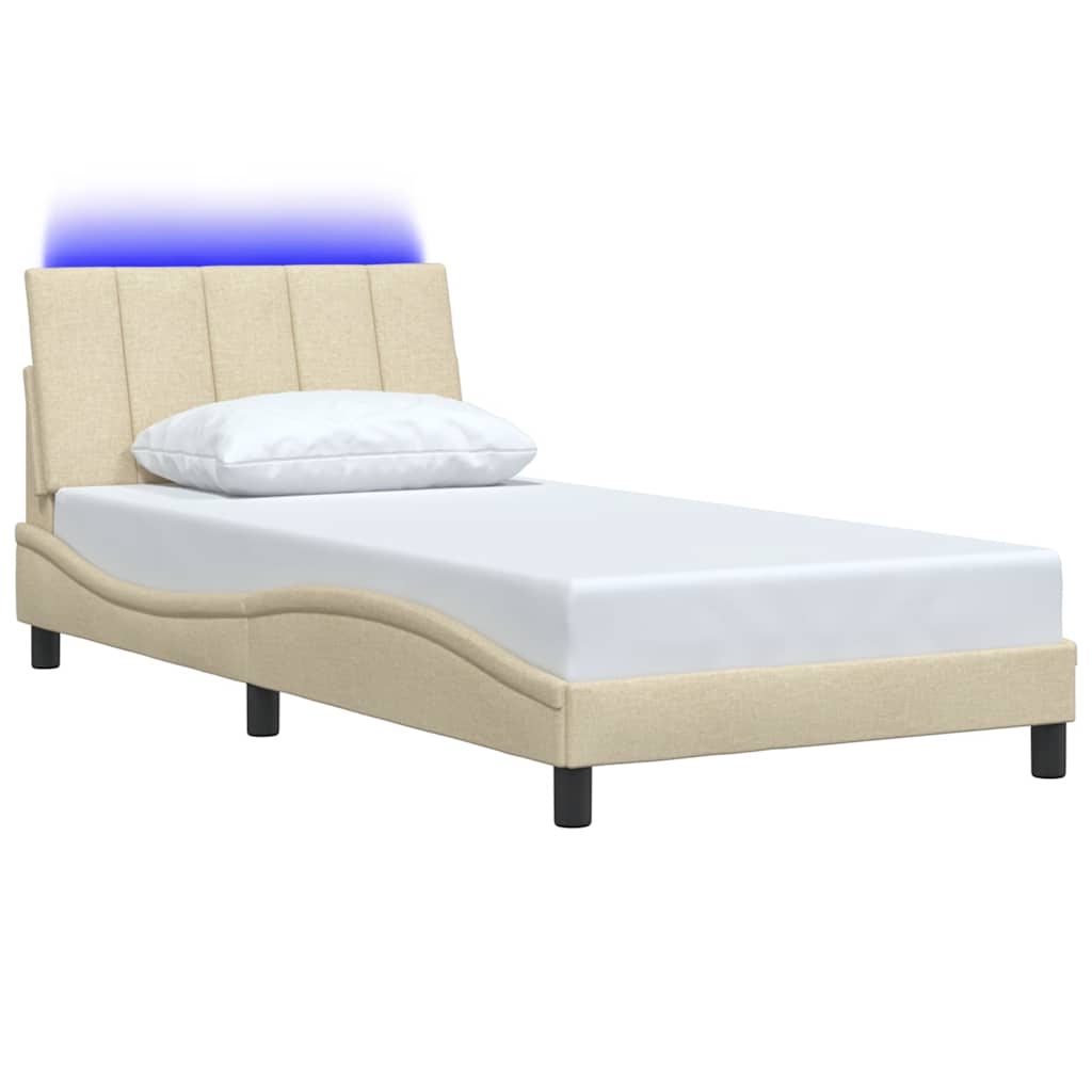 Giroletto senza Materasso Hanko Crema 100x200 cm in Tessuto