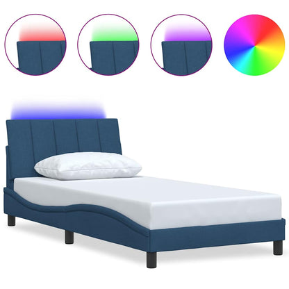 Giroletto senza Materasso Hanko Blu 100x200 cm in Tessuto