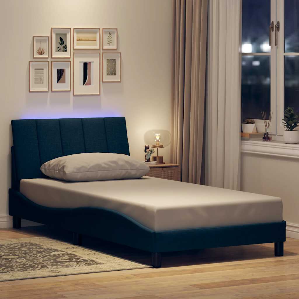 Giroletto senza Materasso Hanko Blu 100x200 cm in Tessuto