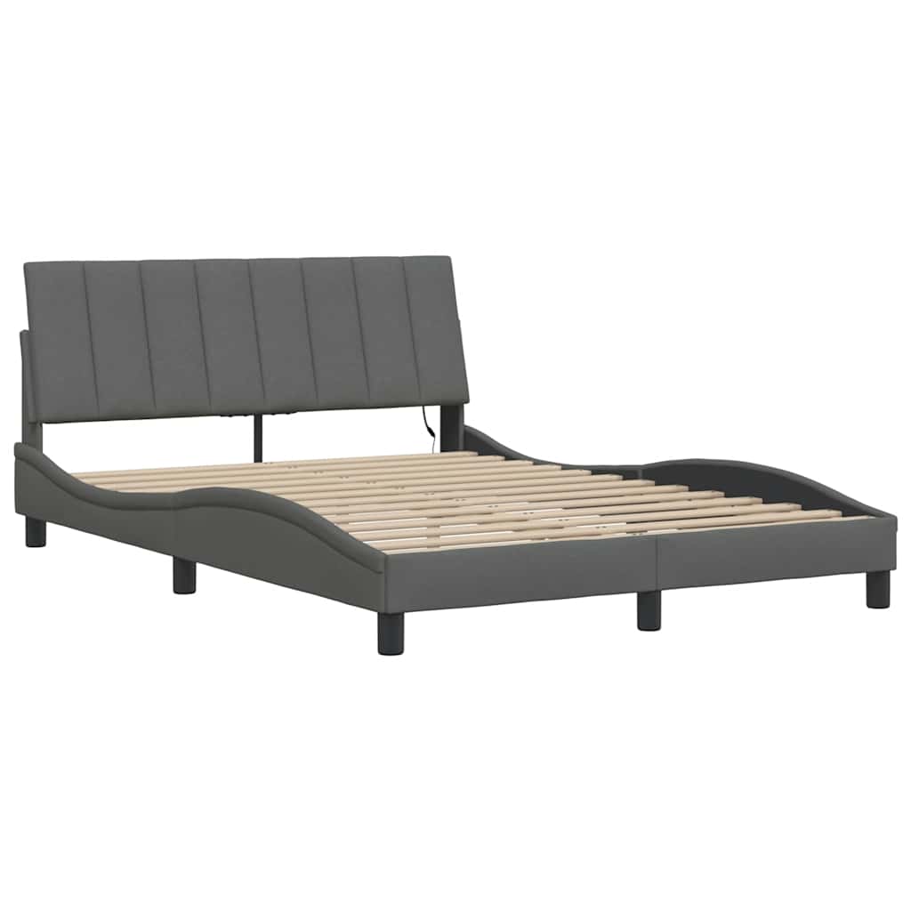 Giroletto senza Materasso Hanko Grigio Scuro 120x200 cm Tessuto