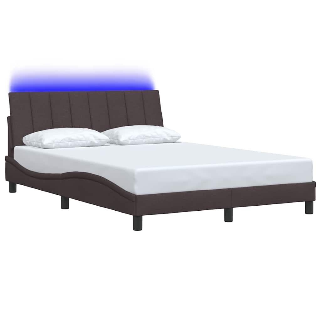 Giroletto senza Materasso Hanko Marrone Scuro 120x200 cm Tessuto