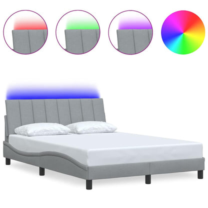 Giroletto senza Materasso Hanko Grigio Chiaro 140x190 cm Tessuto