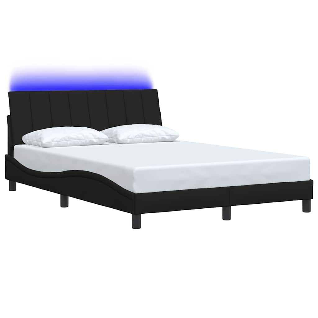 Giroletto senza Materasso Hanko Nero 140x190 cm in Tessuto
