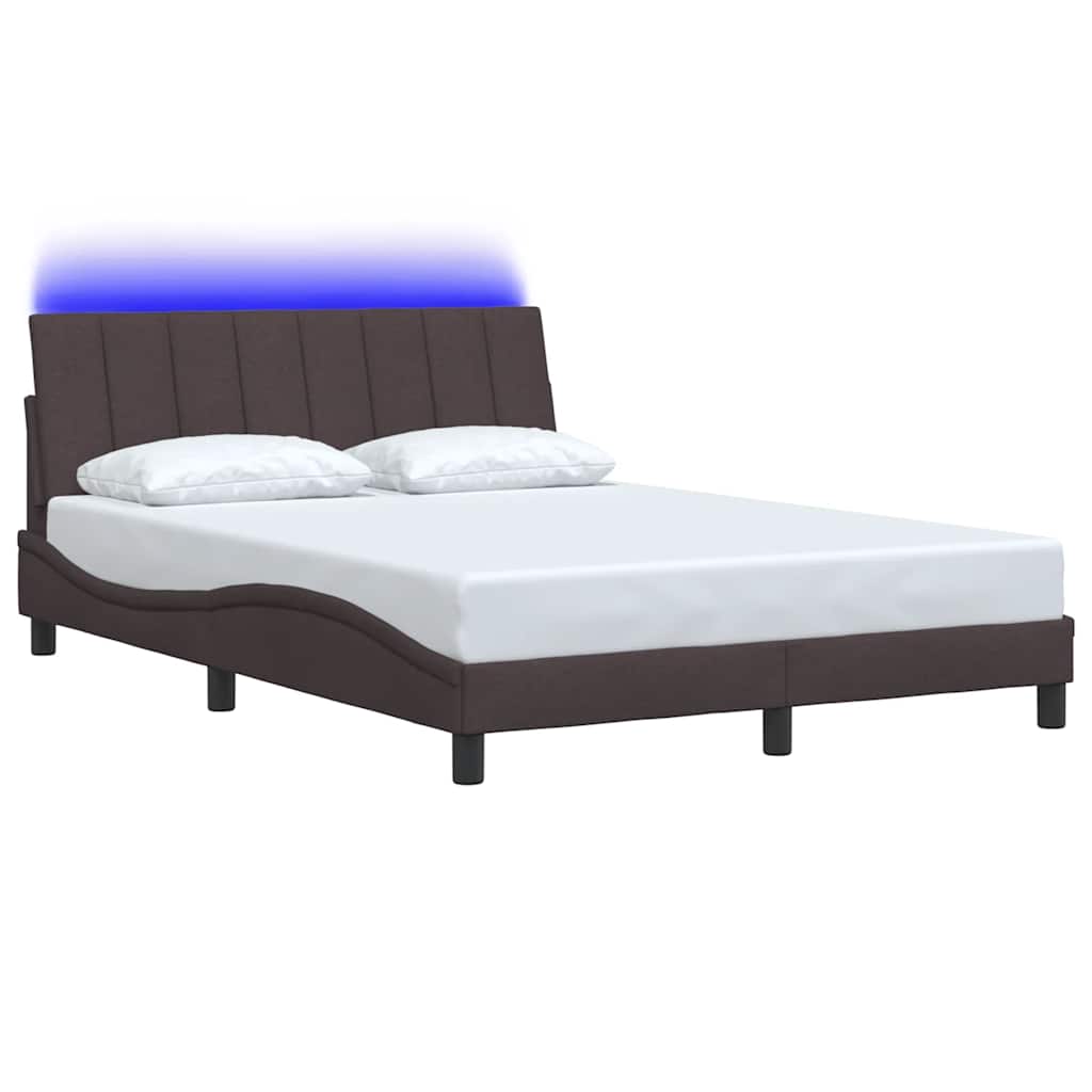 Giroletto senza Materasso Hanko Marrone Scuro 140x190 cm Tessuto