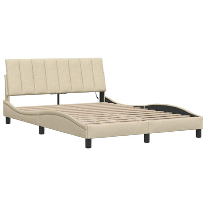 Giroletto senza Materasso Hanko Crema 140x190 cm in Tessuto