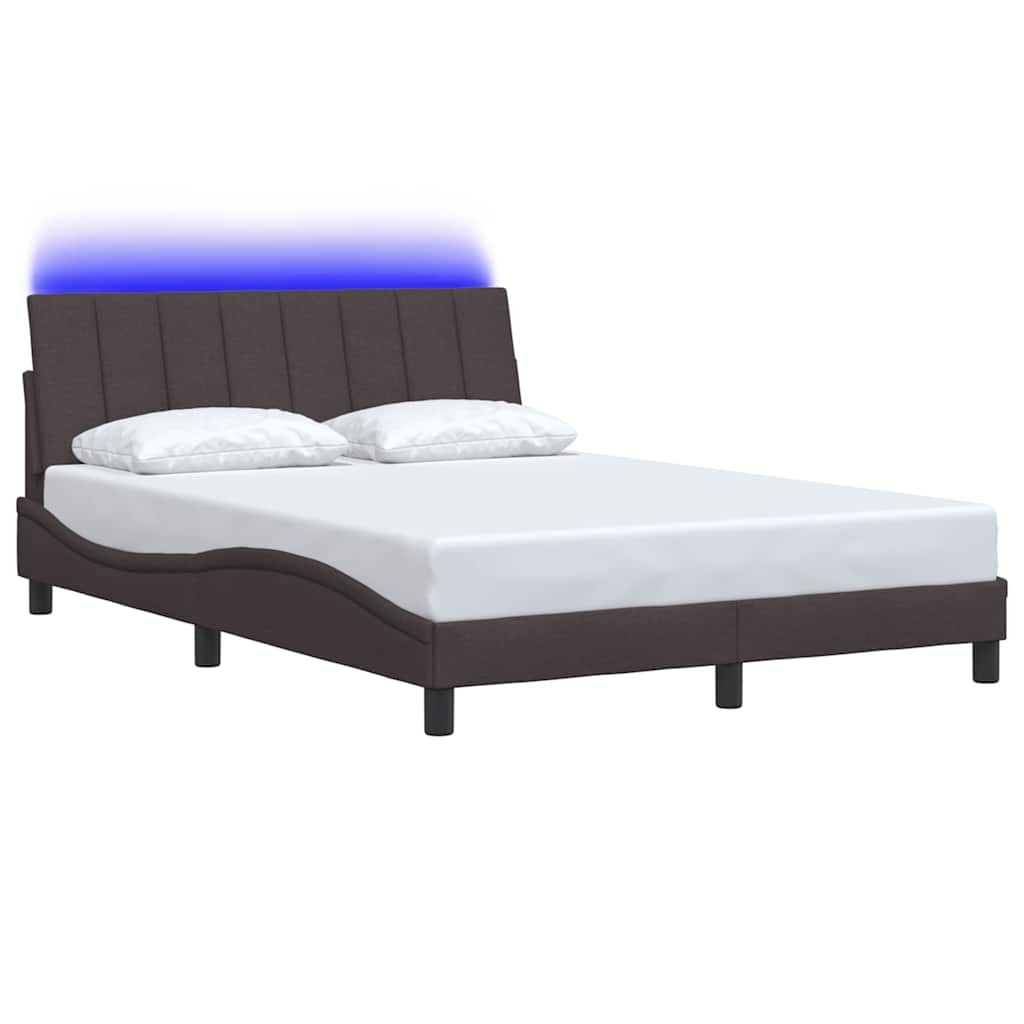 Giroletto senza Materasso Hanko Marrone Scuro 140x200 cm Tessuto
