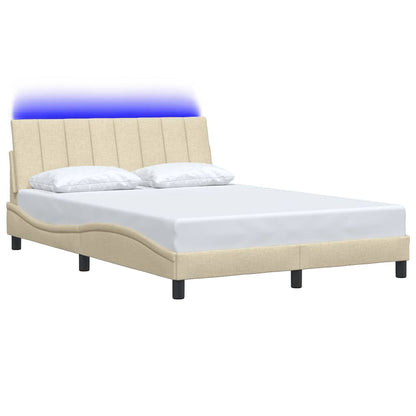 Giroletto senza Materasso Hanko Crema 140x200 cm in Tessuto