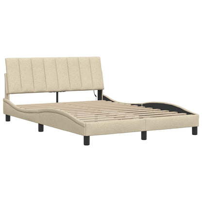 Giroletto senza Materasso Hanko Crema 140x200 cm in Tessuto