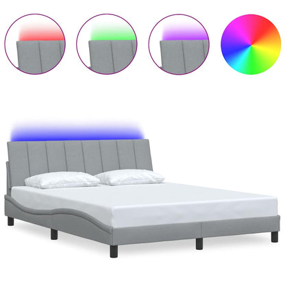 Giroletto senza Materasso Hanko Grigio Chiaro 160x200 cm Tessuto