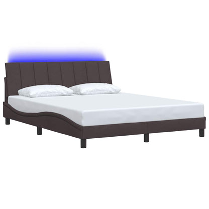 Giroletto senza Materasso Hanko Marrone Scuro 160x200 cm Tessuto