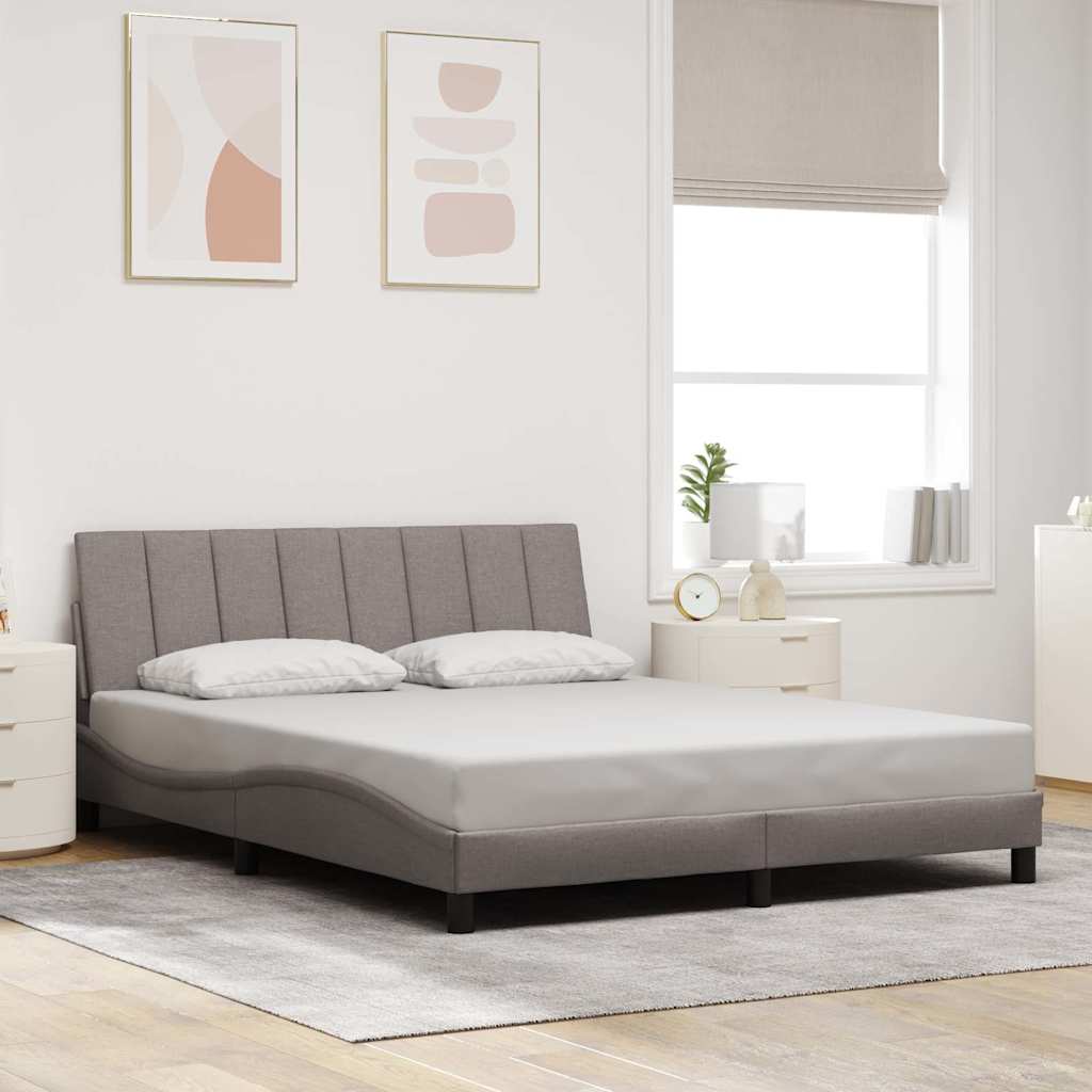Giroletto senza Materasso Hanko Tortora 160x200 cm in Tessuto