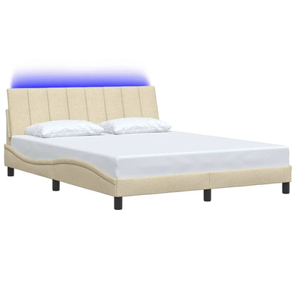 Giroletto senza Materasso Hanko Crema 160x200 cm in Tessuto