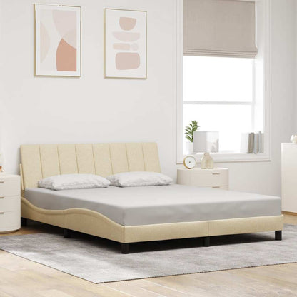 Giroletto senza Materasso Hanko Crema 160x200 cm in Tessuto